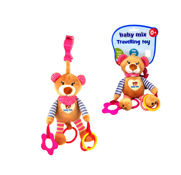 Baby Medvedík s vibráciou ružový Baby Medvedík s vibráciou ružový