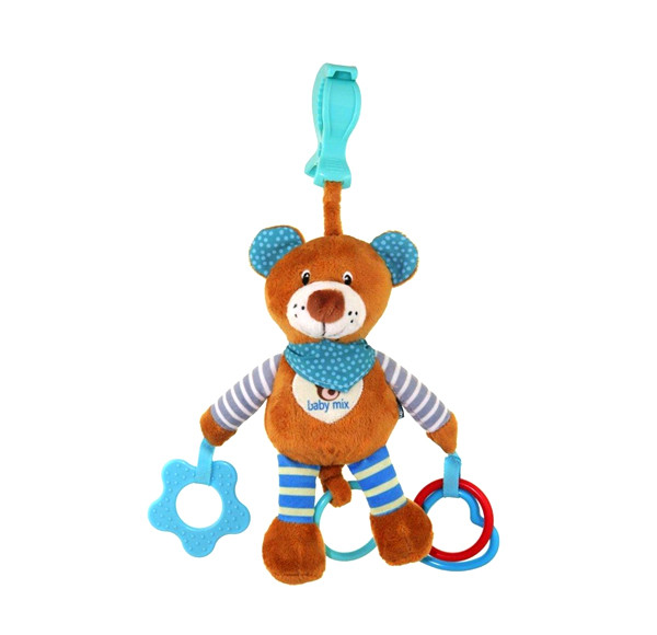 Baby Medvedík s vibráciou modrý Baby Medvedík s vibráciou modrý