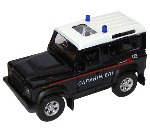 Auto 1:34 Welly Land Rover Defender Carabinieri Auto 1:34 Welly Land Rover Defender Carabinieri
