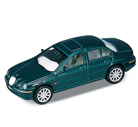 Auto 1:34 Welly Jaguar 99 SType zelený Auto 1:34 Welly Jaguar 99 SType zelený
