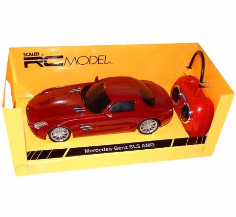 Auto RC 1:24 Welly MERCEDES BENZ SLS AMG červený Auto RC 1:24 Welly MERCEDES BENZ SLS AMG červený