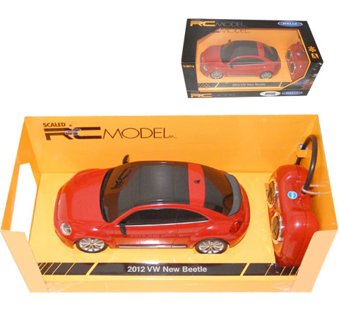 Auto RC 1:24 Welly 2012VW New Beetle červený Auto RC 1:24 Welly 2012VW New Beetle červený