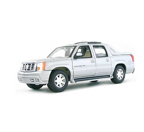 Auto 1:24 Welly Cadillac Escalade EXT 2002 strieborný Auto 1:24 Welly Cadillac Escalade EXT 2002 strieborný