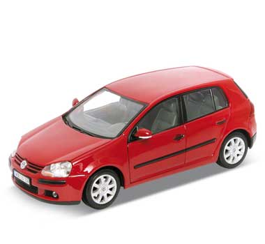 Auto 1:24 Welly VW GOLF V červený Auto 1:24 Welly VW GOLF V červený