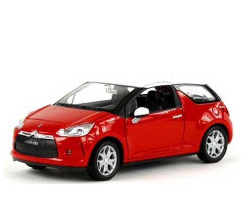 Auto 1:24 Welly CITROËN DS3 červený Auto 1:24 Welly CITROËN DS3 červený