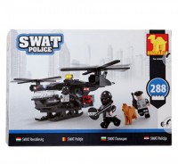 Stavebnica Polícia SWAT vrtuľník zásahový
