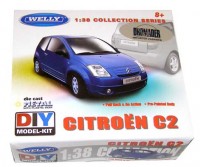 Auto 1:38 Welly Citroen C2 modr