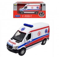 Auto 1:34 Welly MB Sprinter PL ambulancia