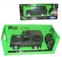 Auto RC 1:24 Welly Land Rover Defender zelen