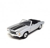 Auto 1:24 Welly 1971 Chevrolet Chevelle SS 454 strieborn