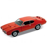 Auto 1:24 Welly PONTIAC GTO 1969 biely