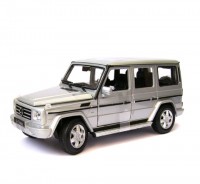 Auto 1:24 Welly MERCEDES BENZ G-CLASS strieborn