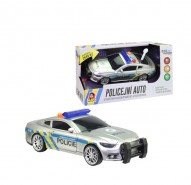 Auto policajn na zotrvank so zvukom