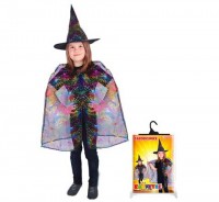 Rappa Kostým čarodejnícky plášť 75cm