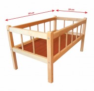 Drevená posteľ 50 x 28 cm